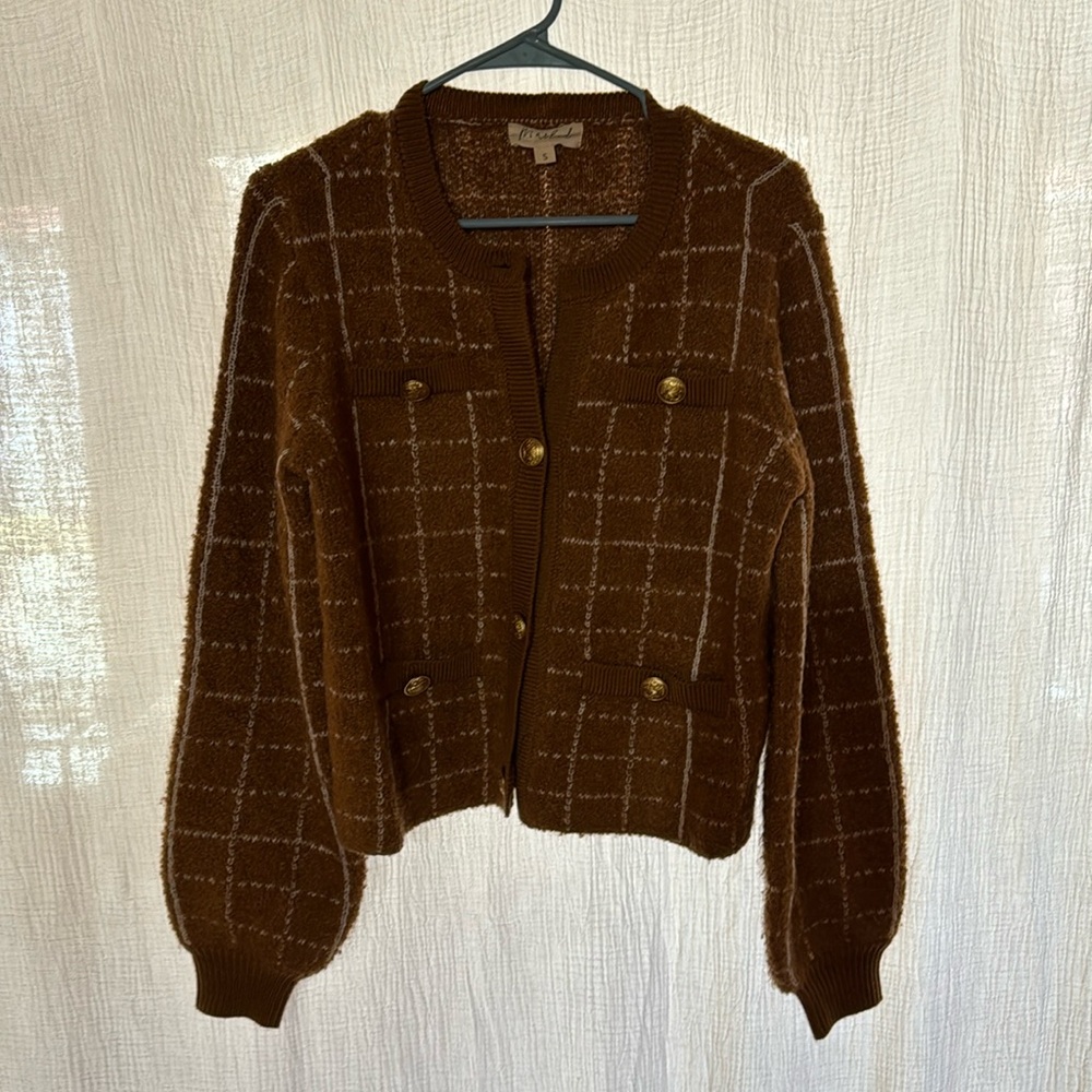 Cute Cardigan with Large Button Detail